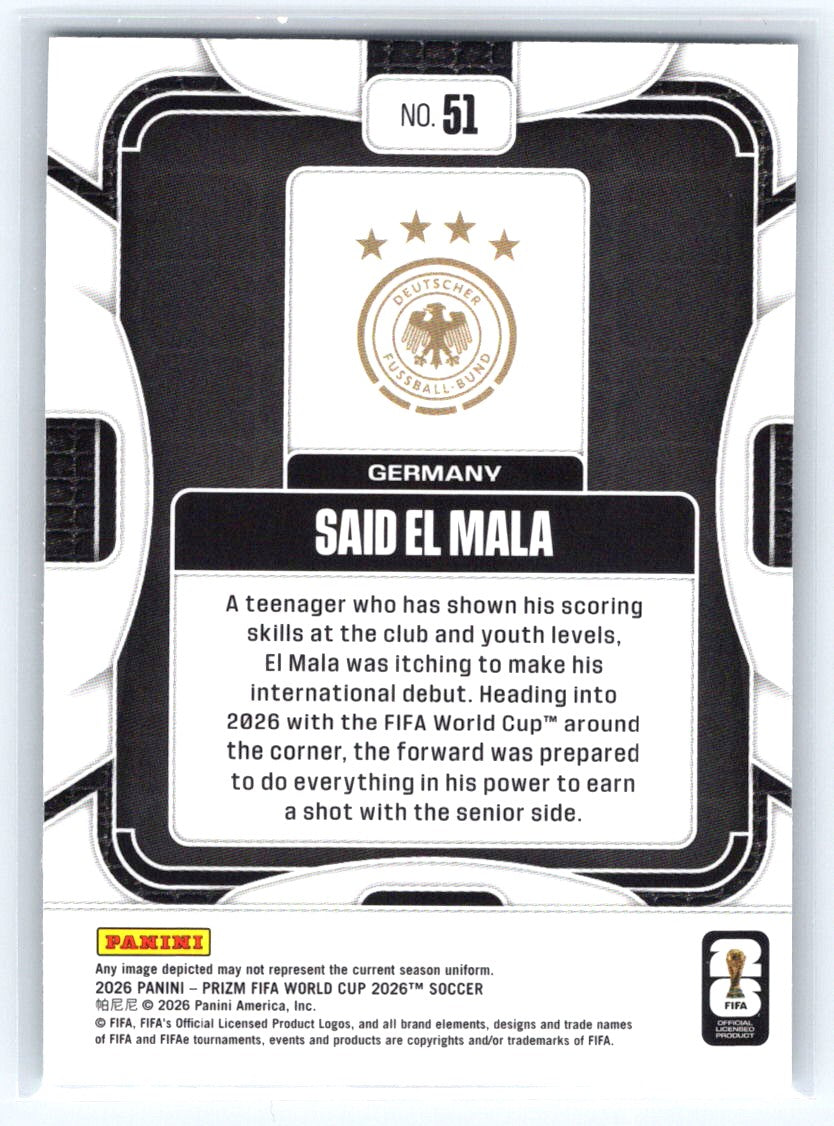 2026 Panini Prizm FIFA World Cup #51 Said El Mala