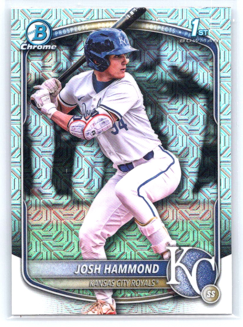 2025 Bowman Draft #BDC-185 Josh Hammond Chrome Mojo Refractor