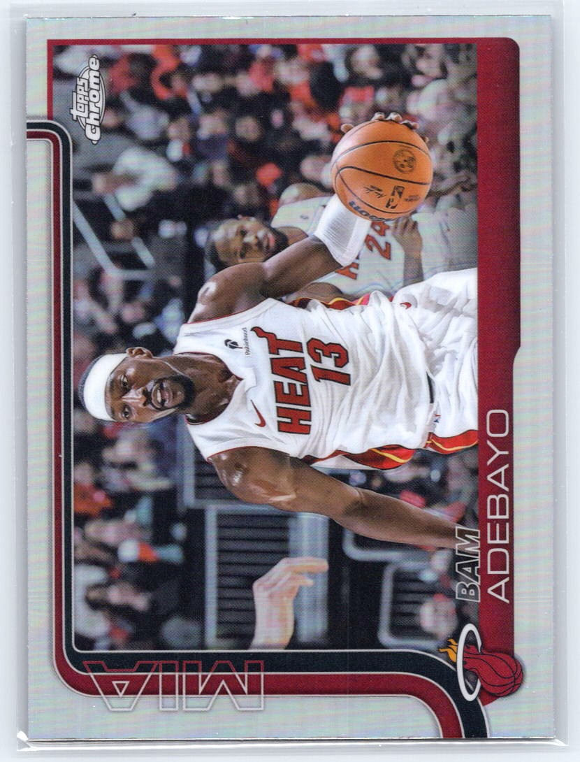 2025-26 Topps Chrome #138 Bam Adebayo Refractor