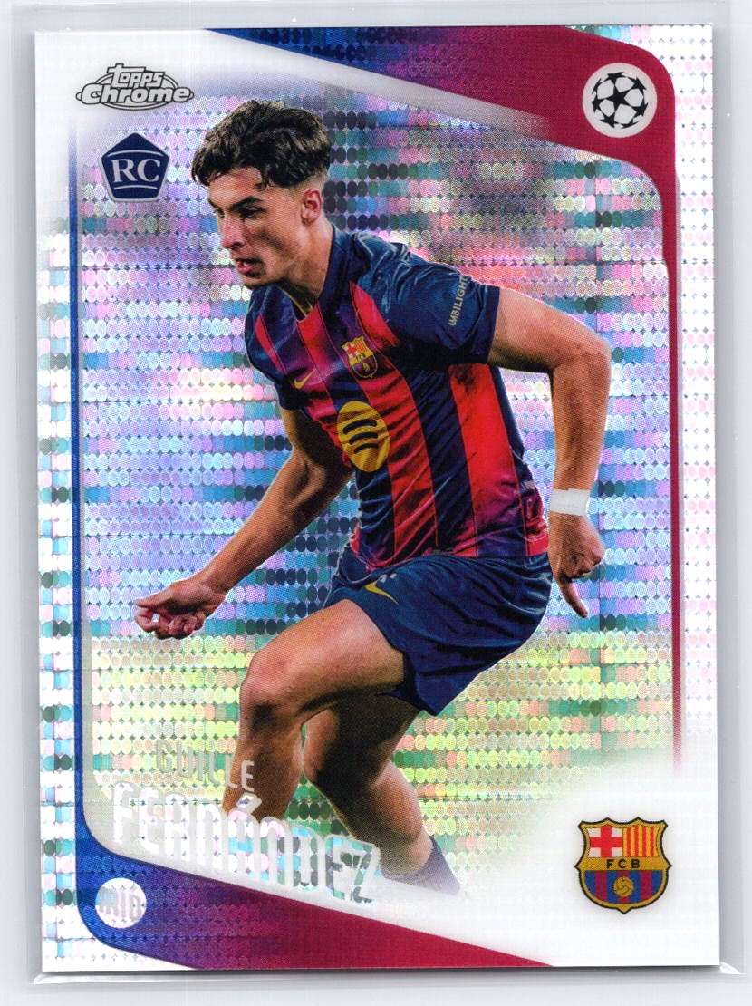 2025-26 Topps Chrome UEFA #190 Guille Fernández Pulsar Refractor
