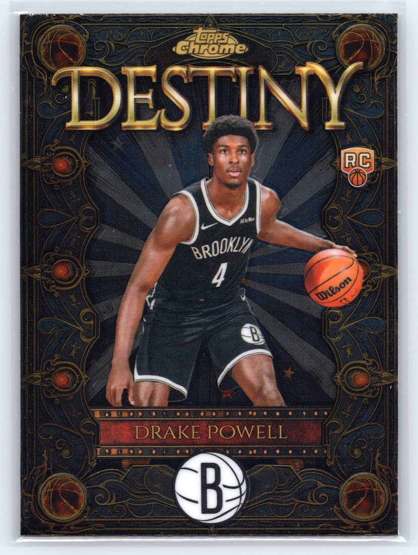 2025-26 Topps Chrome #D-18 Drake Powell Destiny