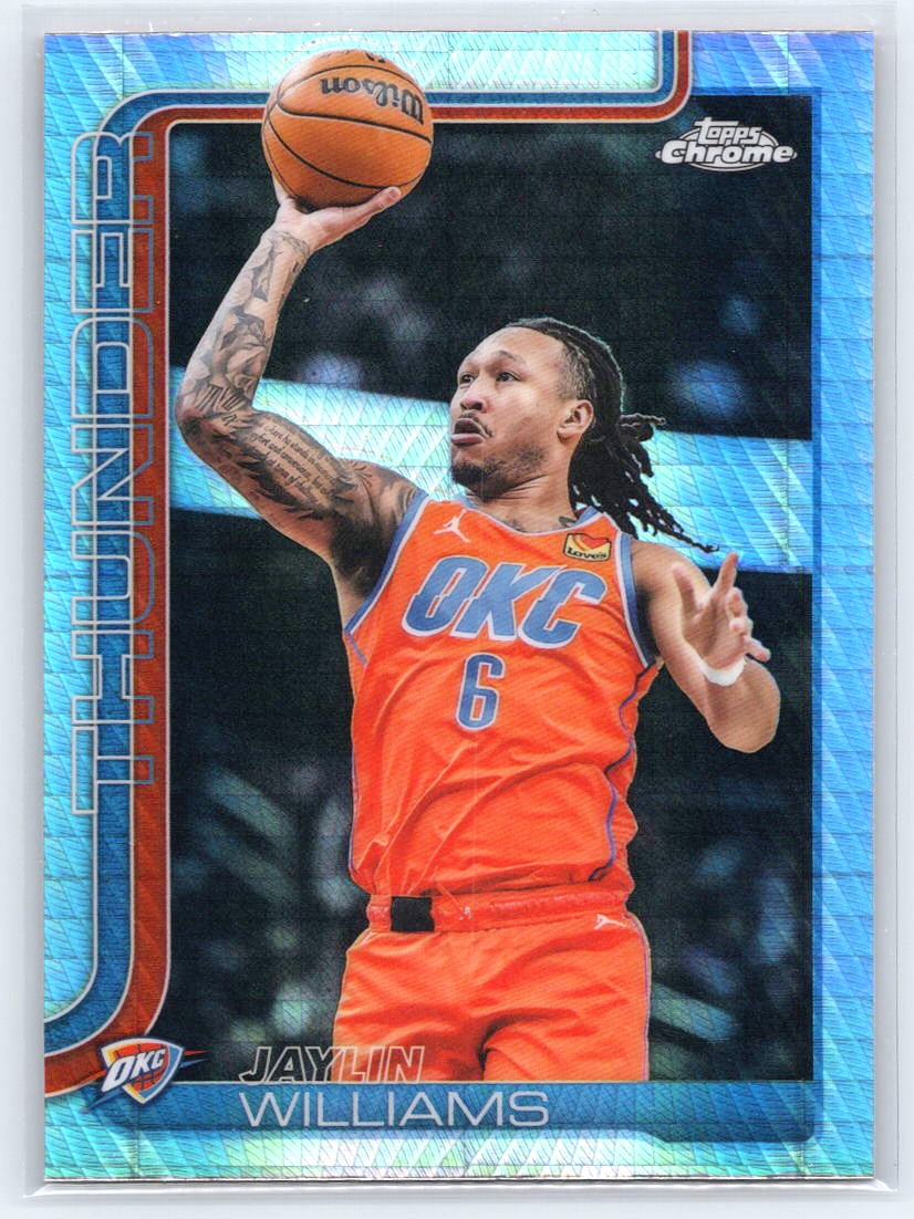 2025-26 Topps Chrome #105 Jaylin Williams Prism Refractor