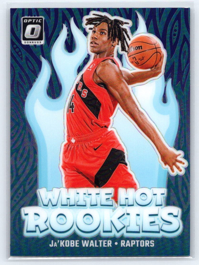 2024-25 Donruss Optic #13 Ja'Kobe Walter White Hot Rookies Purple
