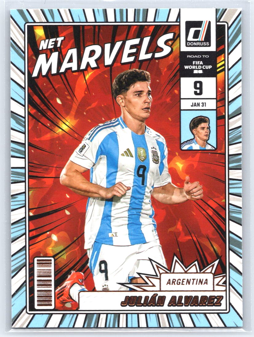 2025-26 Donruss Road to FIFA World Cup #14 Julián Álvarez Net Marvels