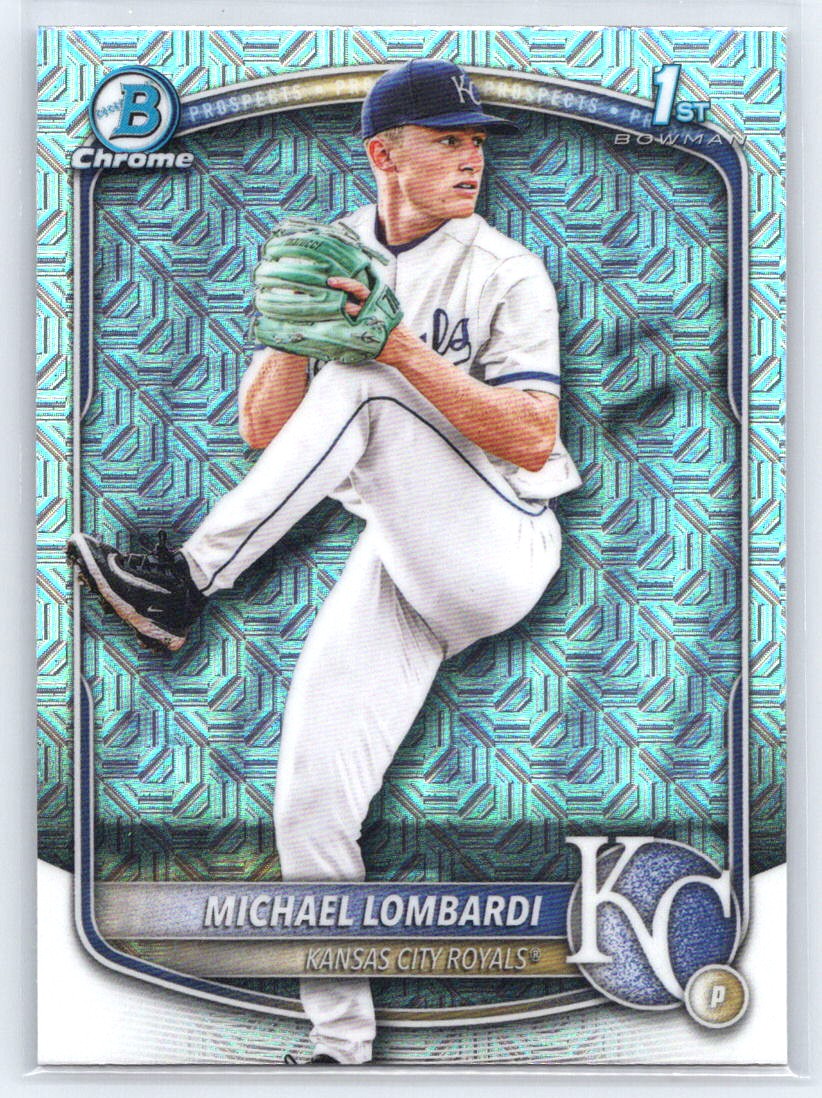 2025 Bowman Draft #BDC-118 Michael Lombardi Chrome Mojo Refractor