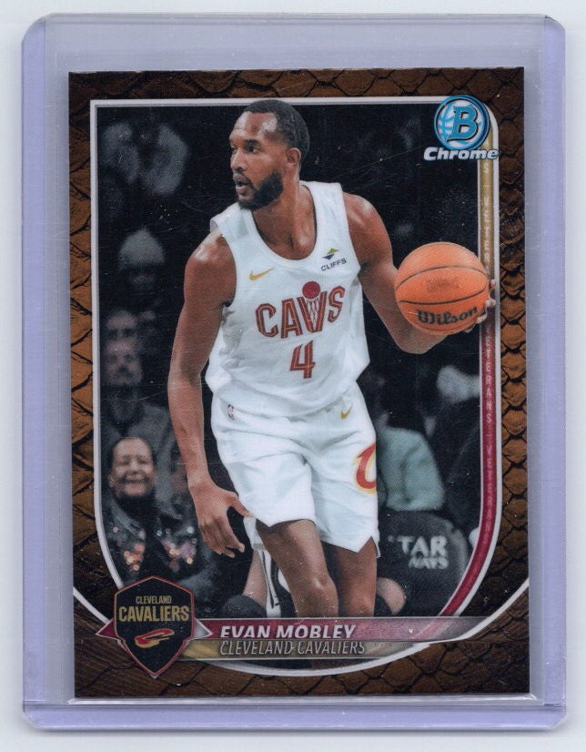 2025-26 Bowman #BCV-93 Evan Mobley Chrome Reptilian Refractors
