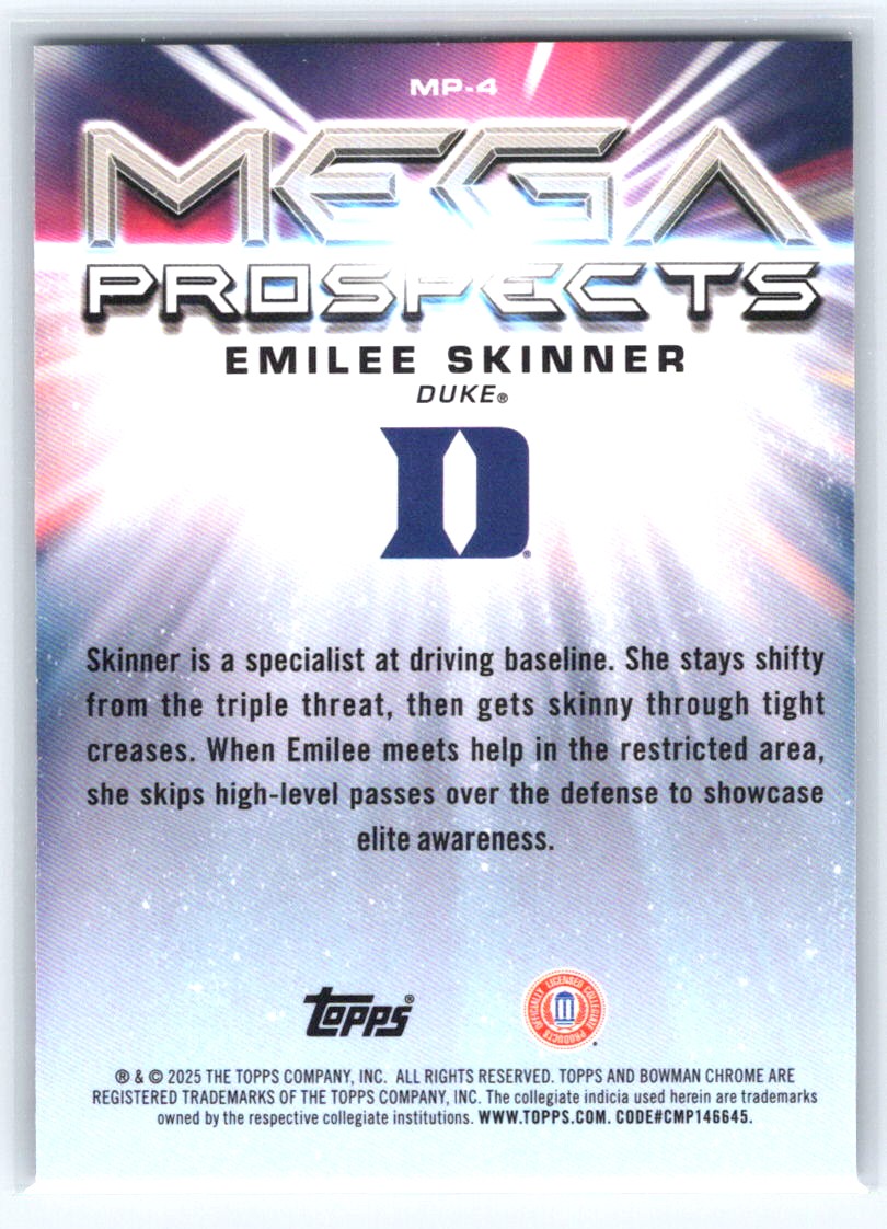 2025-26 Bowman #MP-4 Emilee Skinner Mega Prospects