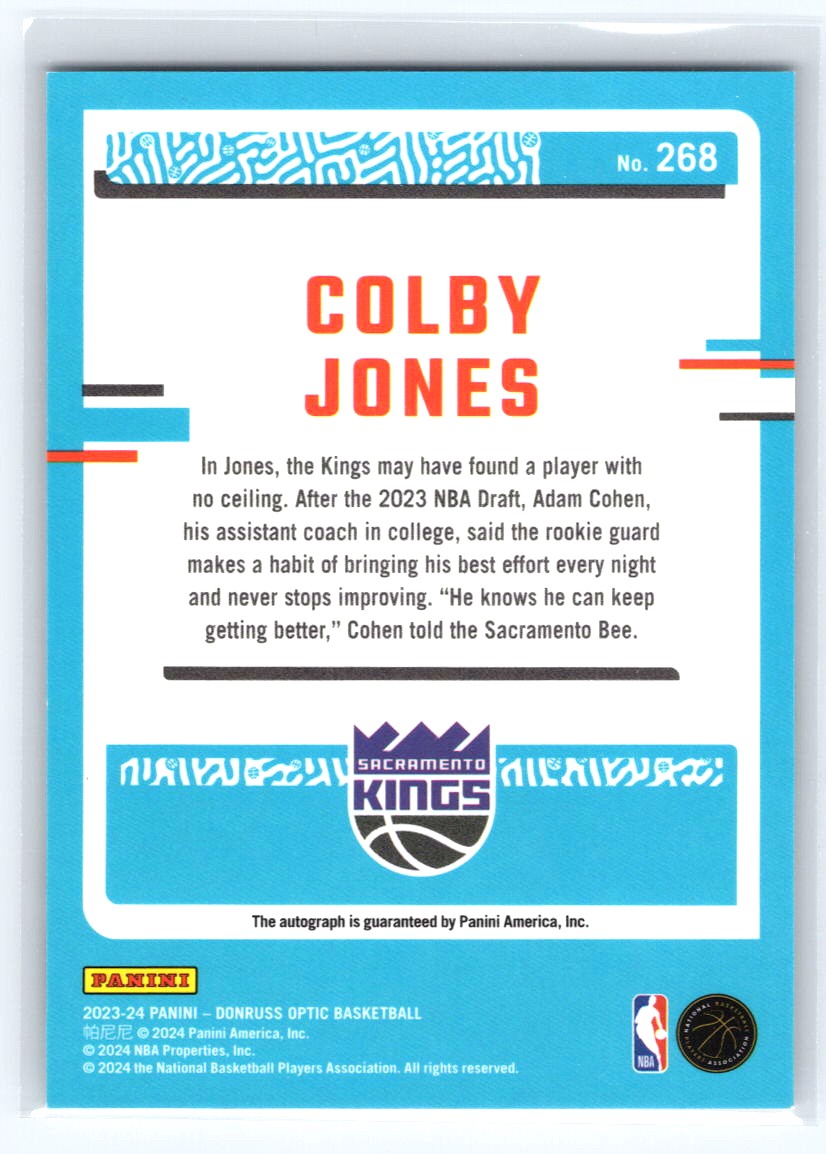 2023-24 Donruss Optic #268 Colby Jones