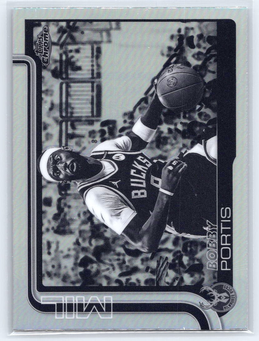 2025-26 Topps Chrome #124 Bobby Portis Negative Refractor