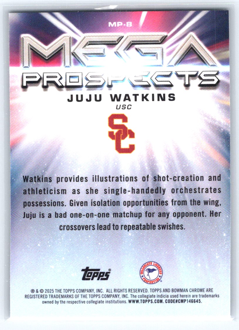 2025-26 Bowman #MP-8 Juju Watkins Mega Prospects