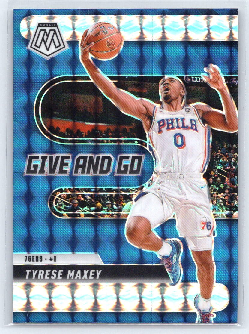 2024-25 Panini Mosaic #12 Tyrese Maxey Give and Go Mosaic