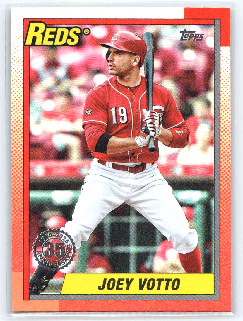 2025 Topps Update #U90-42 Joey Votto 1990 Topps Baseball 35th Anniversary
