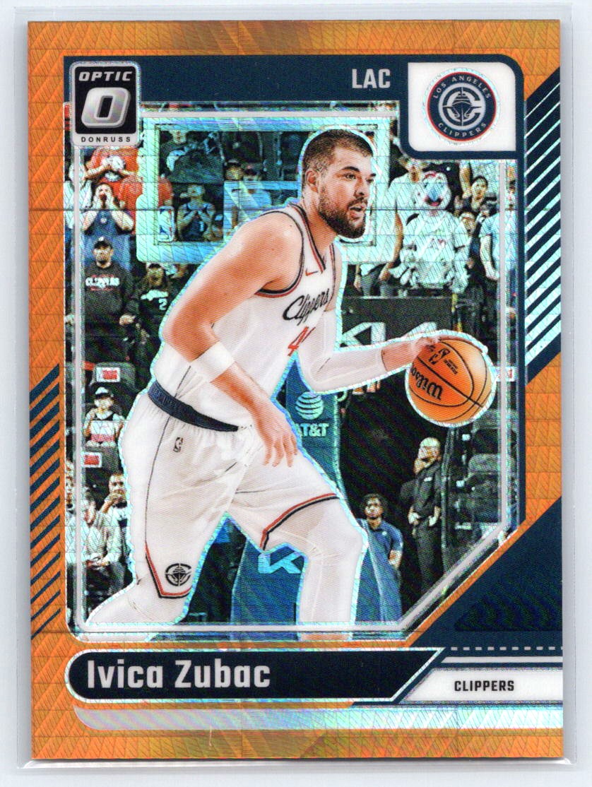 2024-25 Donruss Optic #58 Ivica Zubac Hyper Orange #/299