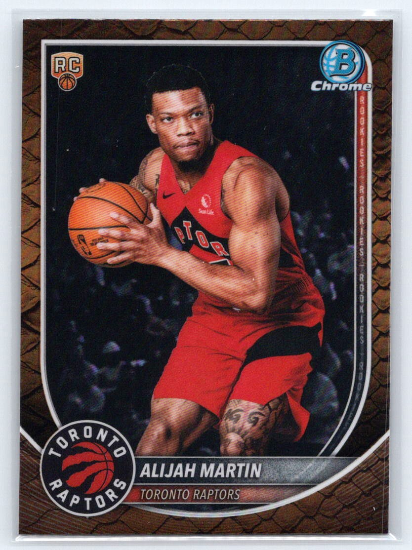 2025-26 Bowman #BCV-40 Alijah Martin Chrome Reptilian Refractors