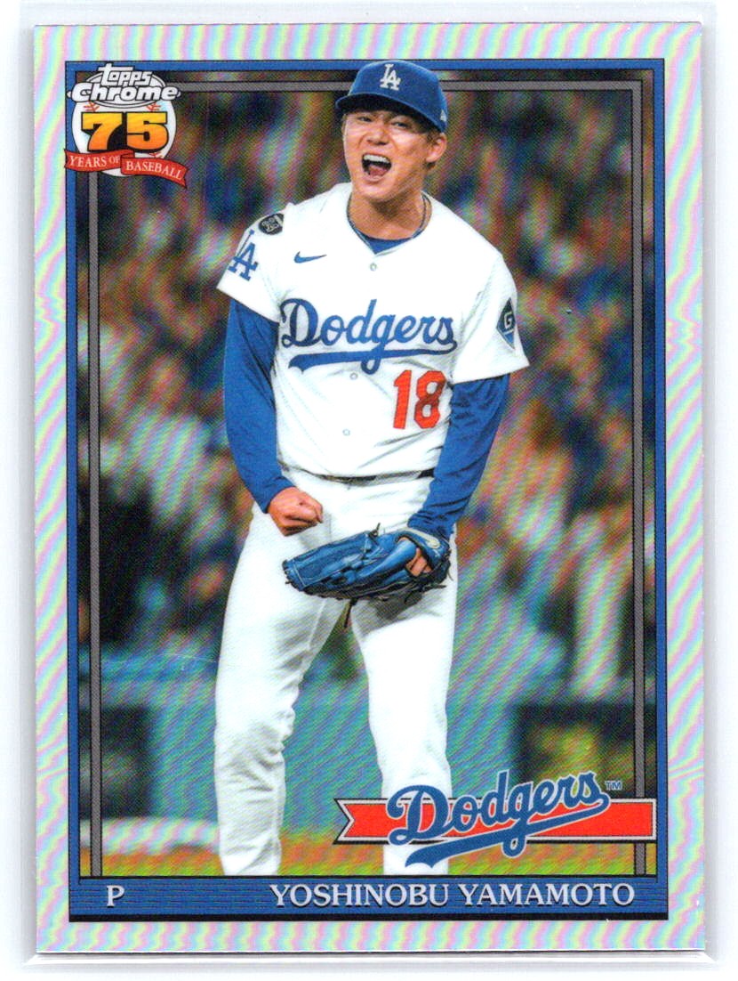 2026 Topps Chrome #91CB-10 Yoshinobu Yamamoto 1991 Topps Chrome Baseball