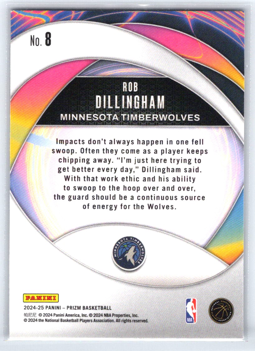 2024-25 Panini Prizm #8 Rob Dillingham Instant Impact