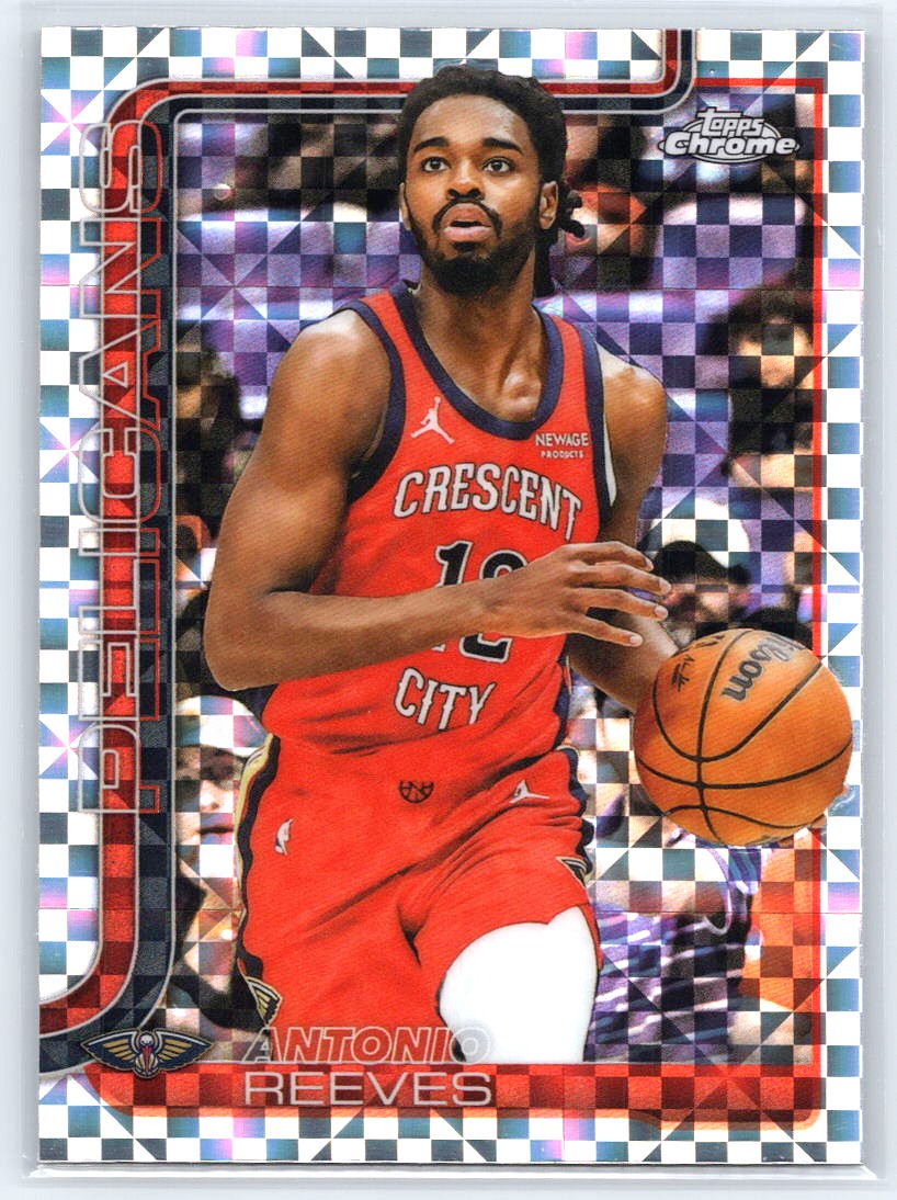 2025-26 Topps Chrome #108 Antonio Reeves X-Fractor