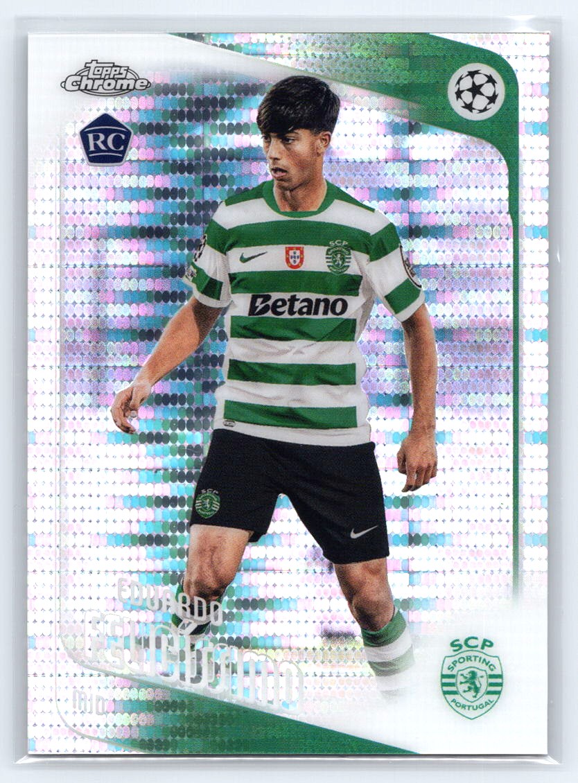 2025-26 Topps Chrome UEFA Club #60 Eduardo Felicíssimo Pulsar Refractor