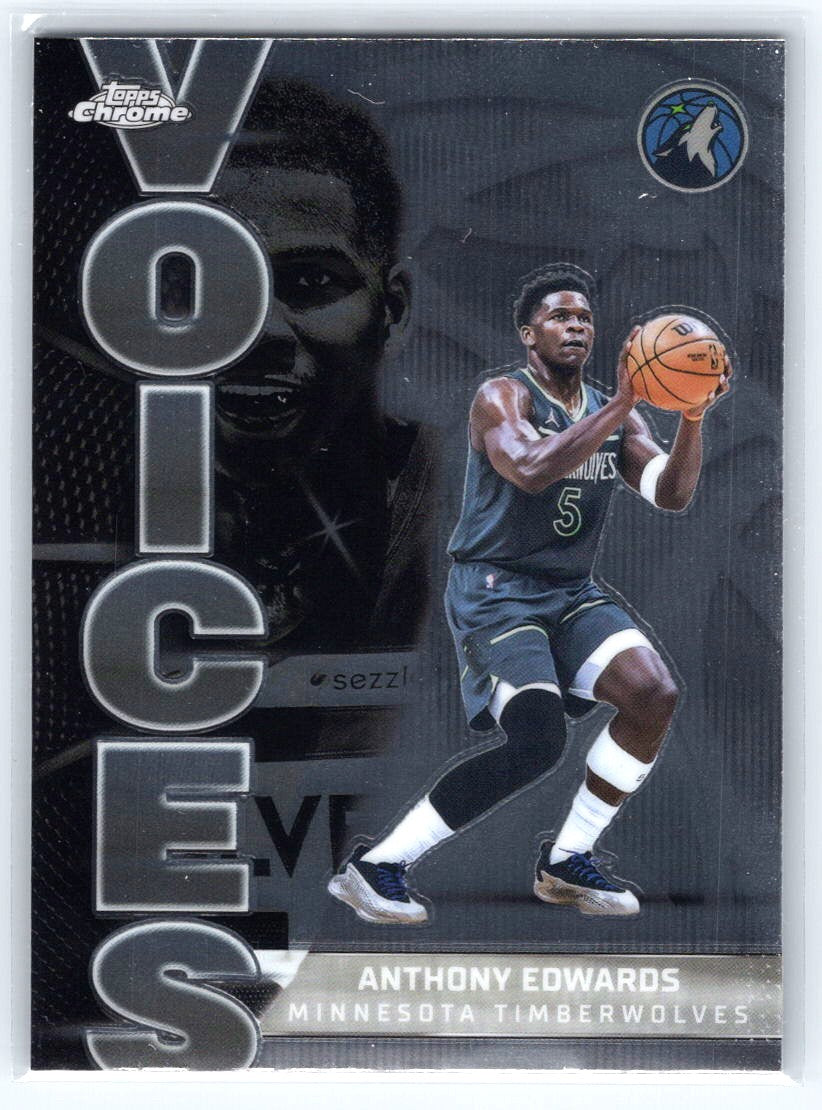 2025-26 Topps Chrome #VS-4 Anthony Edwards Voices