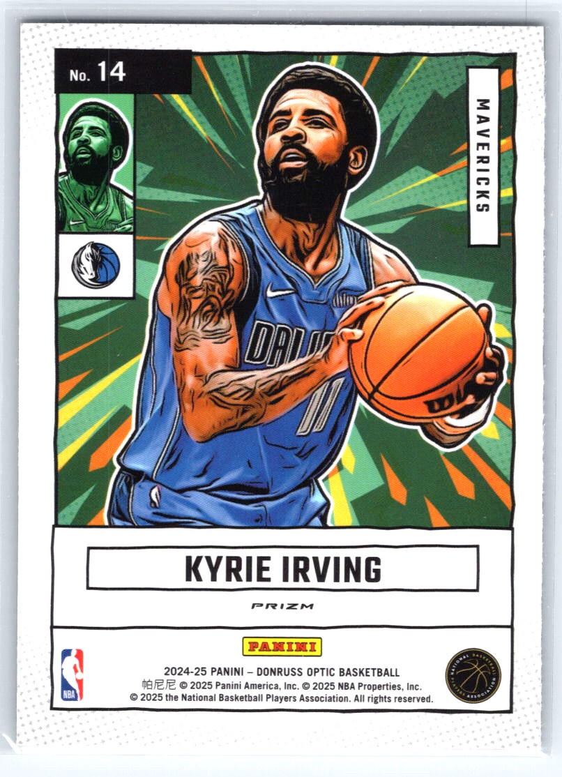 2024-25 Donruss Optic #14 Kyrie Irving Net Marvels Holo