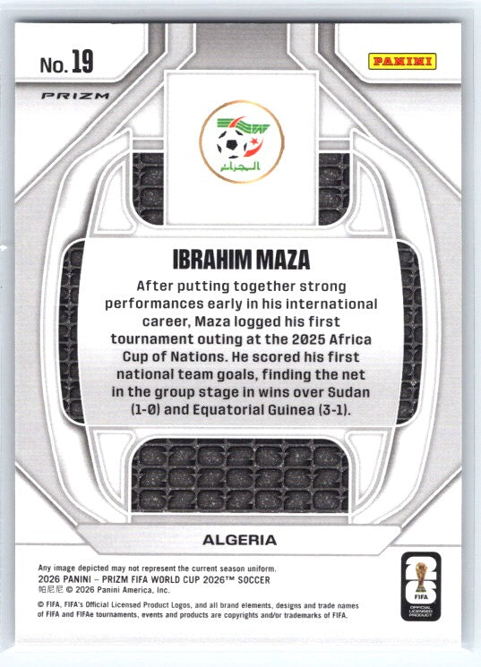 2026 Panini Prizm FIFA World Cup #19 Ibrahim Maza New Era