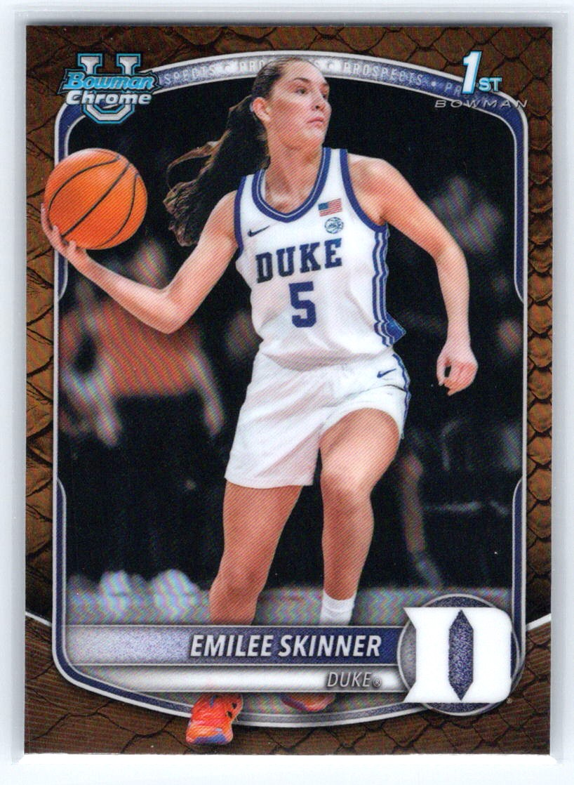 2025-26 Bowman #BCP-85 Emilee Skinner Chrome Prospects Reptilian Refractor