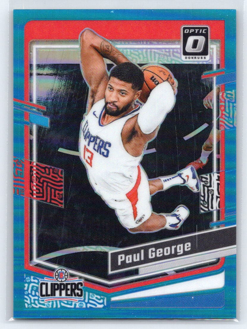 2023-24 Donruss Optic #157 Paul George Aqua #/249