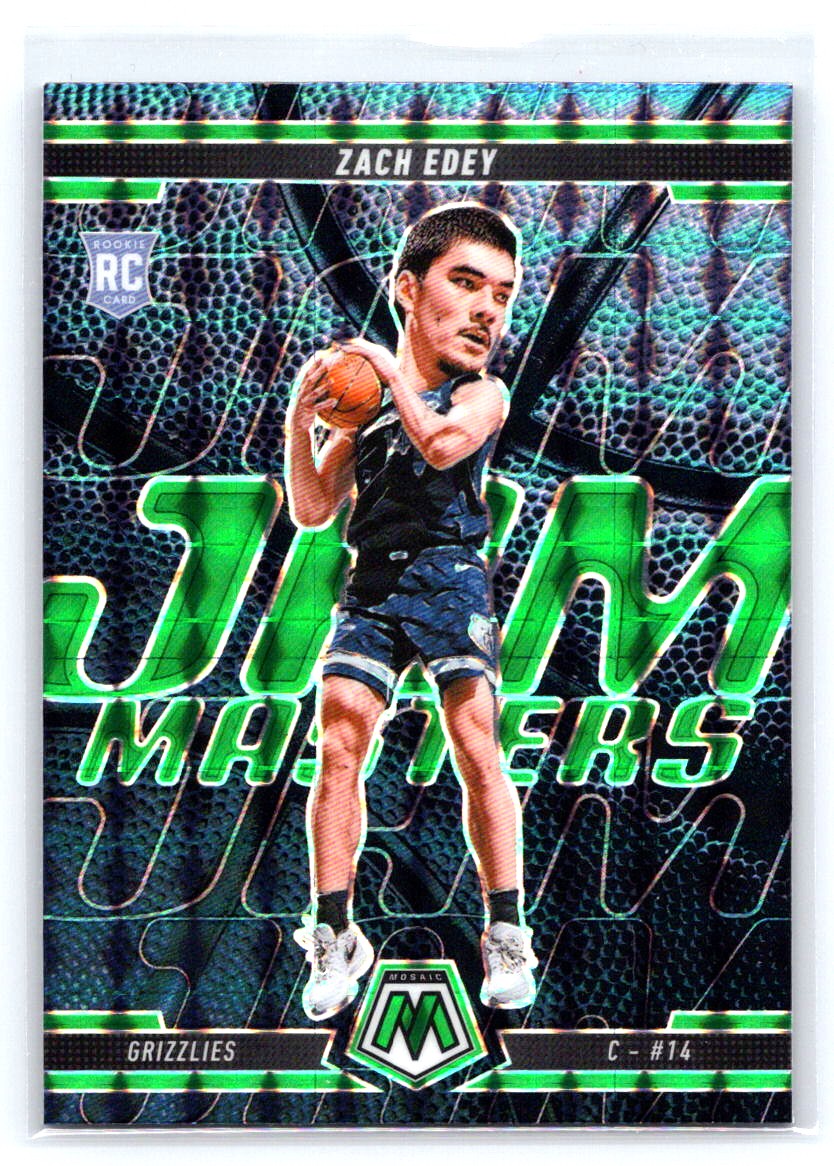 2024-25 Panini Mosaic #6 Zach Edey Jam Masters Mosaic Green
