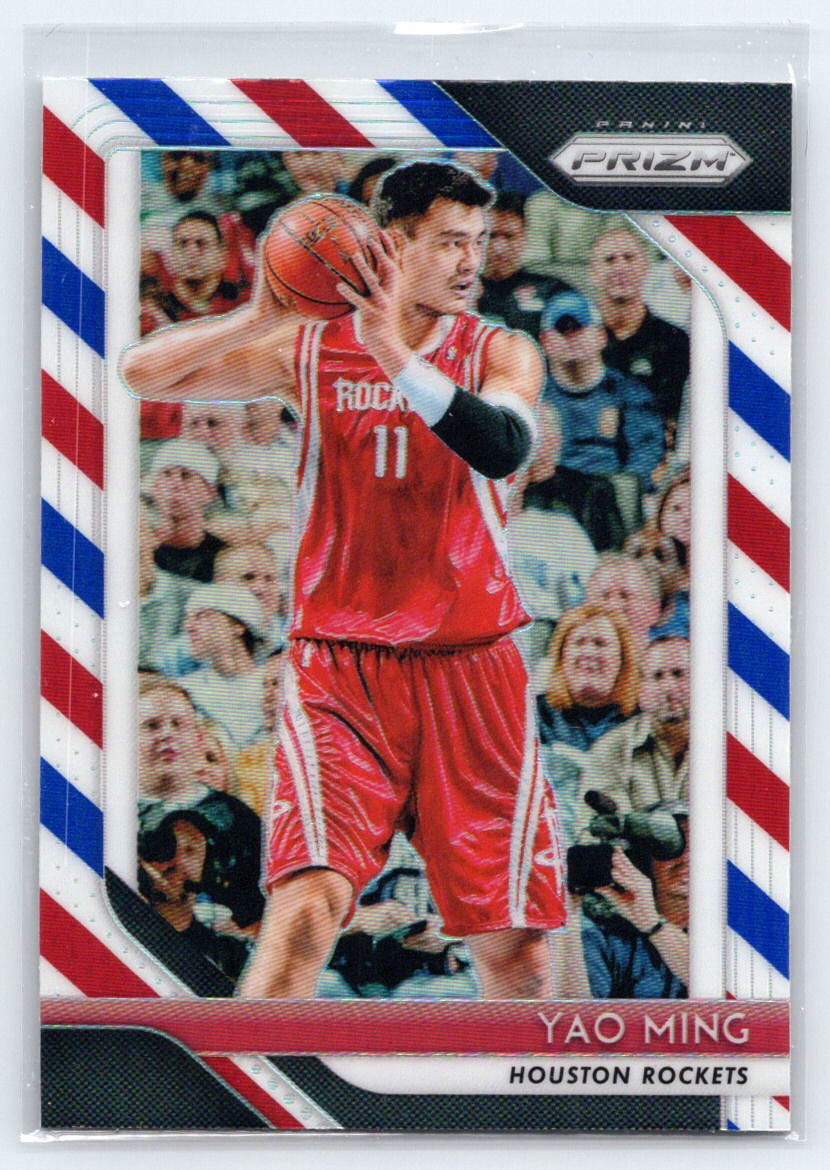 2018-19 Panini Prizm #135 Yao Ming Prizms Red White and Blue