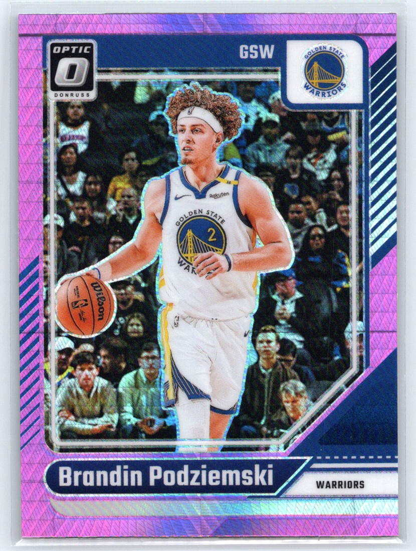 2024-25 Donruss Optic #36 Brandin Podziemski Hyper Pink