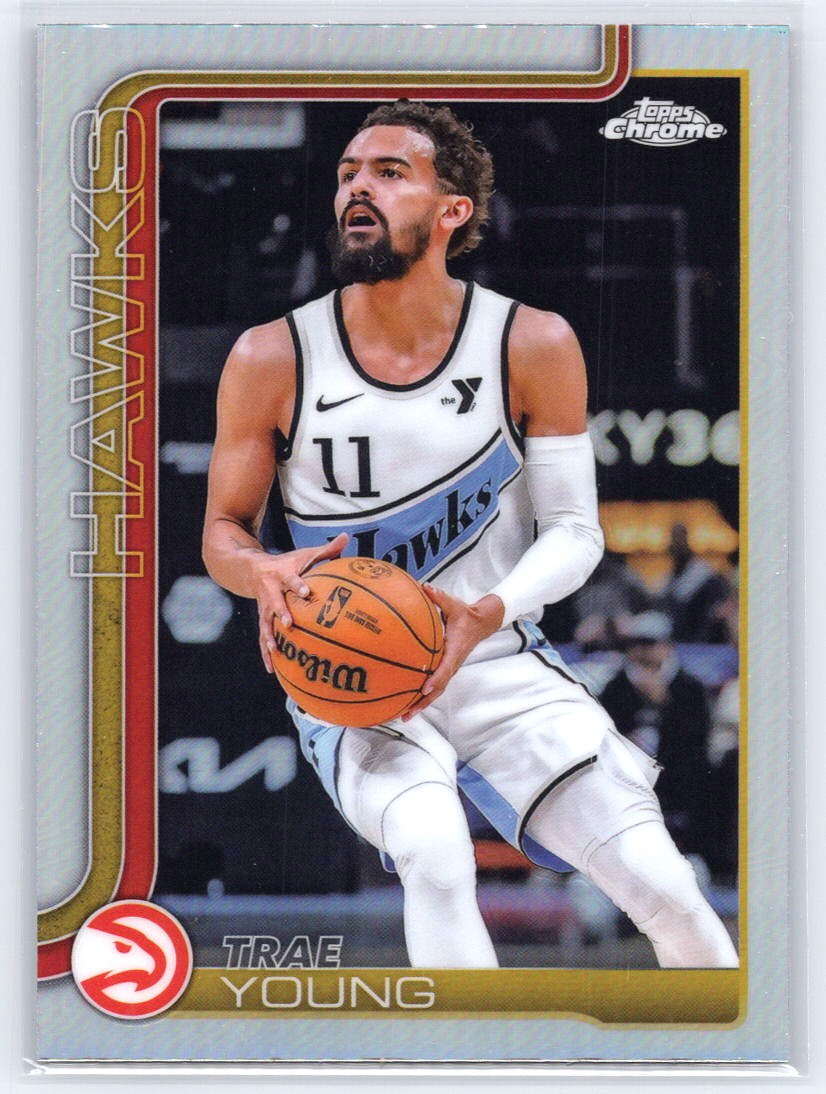 2025-26 Topps Chrome #5 Trae Young Refractor