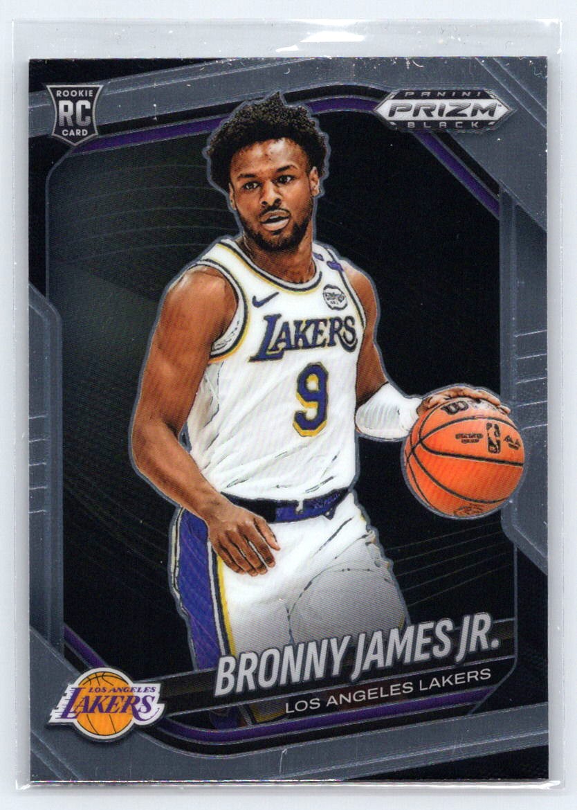 2024-25 Panini Prizm Black #94 Bronny James Jr.