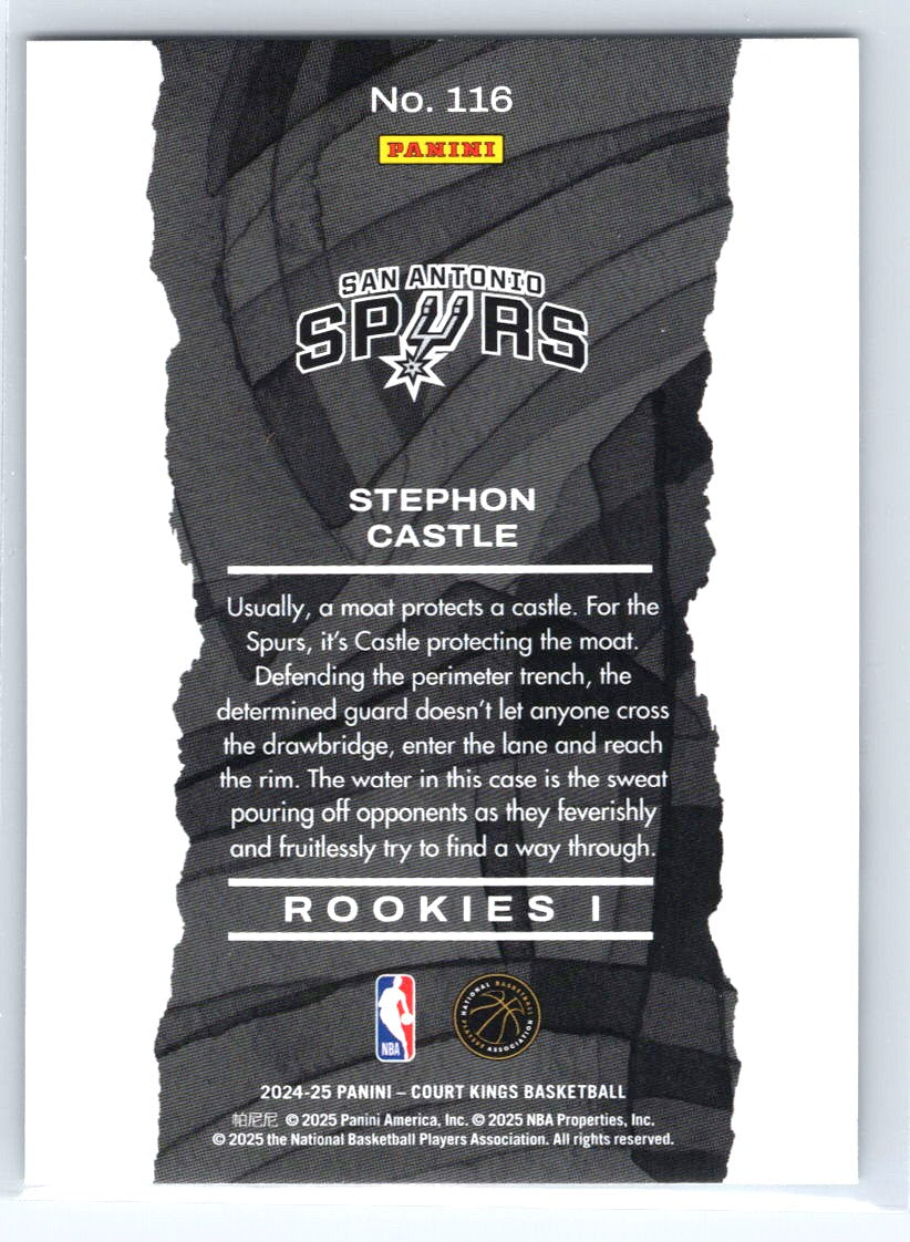2024-25 Panini Court Kings #116 Stephon Castle