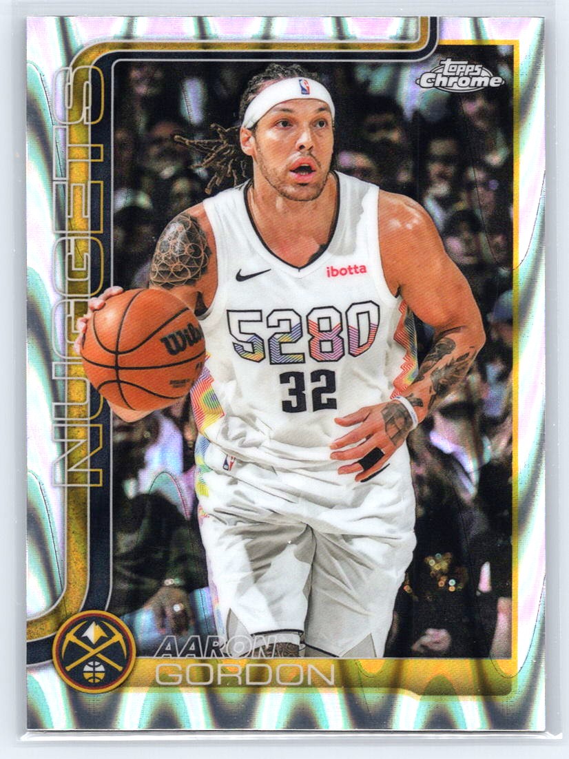 2025-26 Topps Chrome #100 Aaron Gordon RayWave Refractor