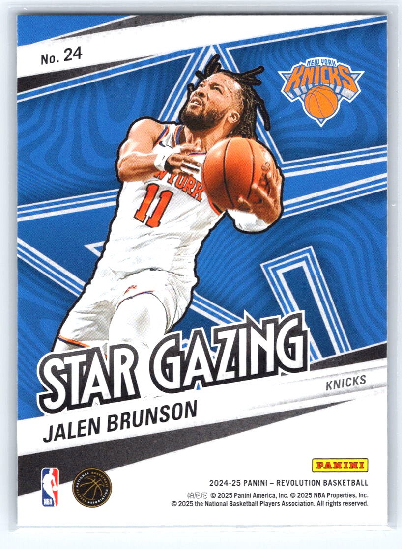 2024-25 Panini Revolution #24 Jalen Brunson Star Gazing
