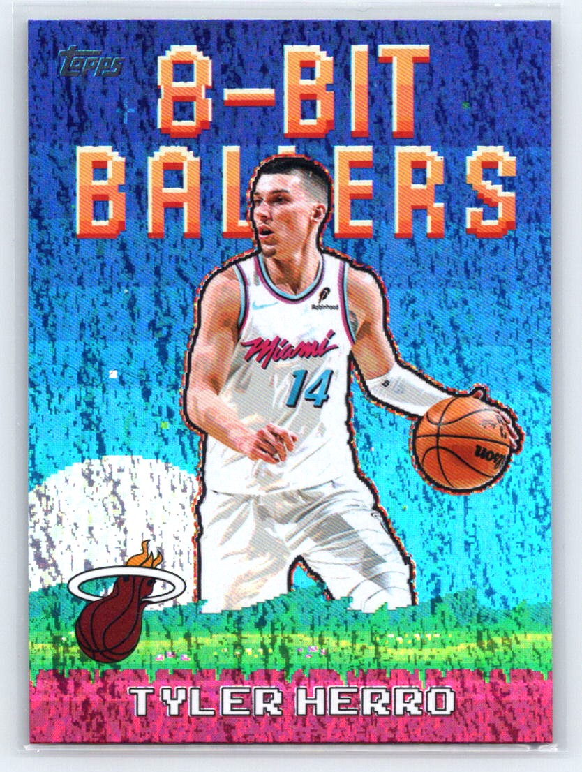 2025-26 Topps #8B-2 Tyler Herro 8-Bit Ballers Holo Foil