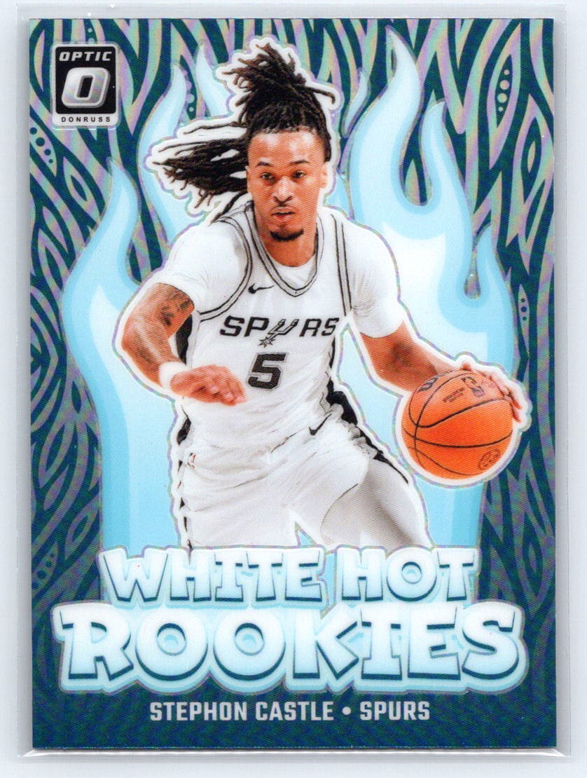 2024-25 Donruss Optic #6 Stephon Castle White Hot Rookies Holo