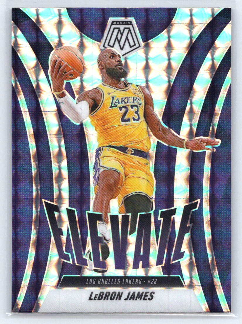 2024-25 Panini Mosaic #13 LeBron James Elevate Mosaic