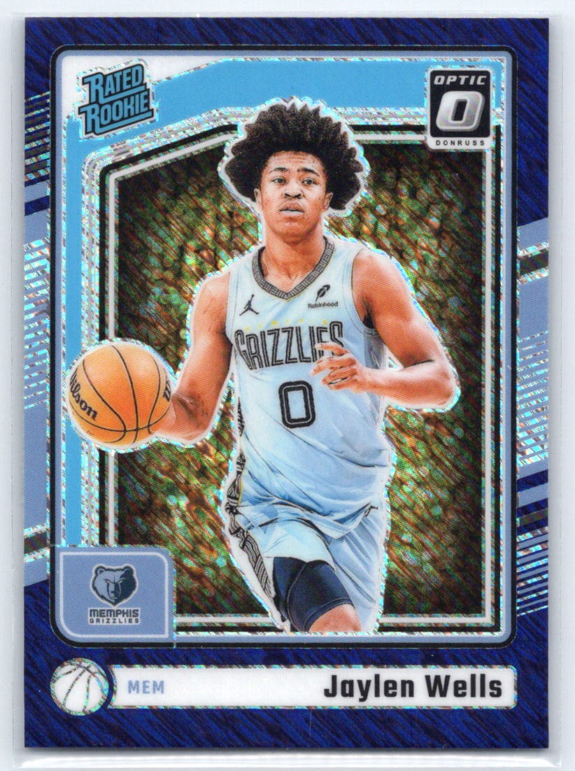 2024-25 Donruss Optic #252 Jaylen Wells Purple Shimmer