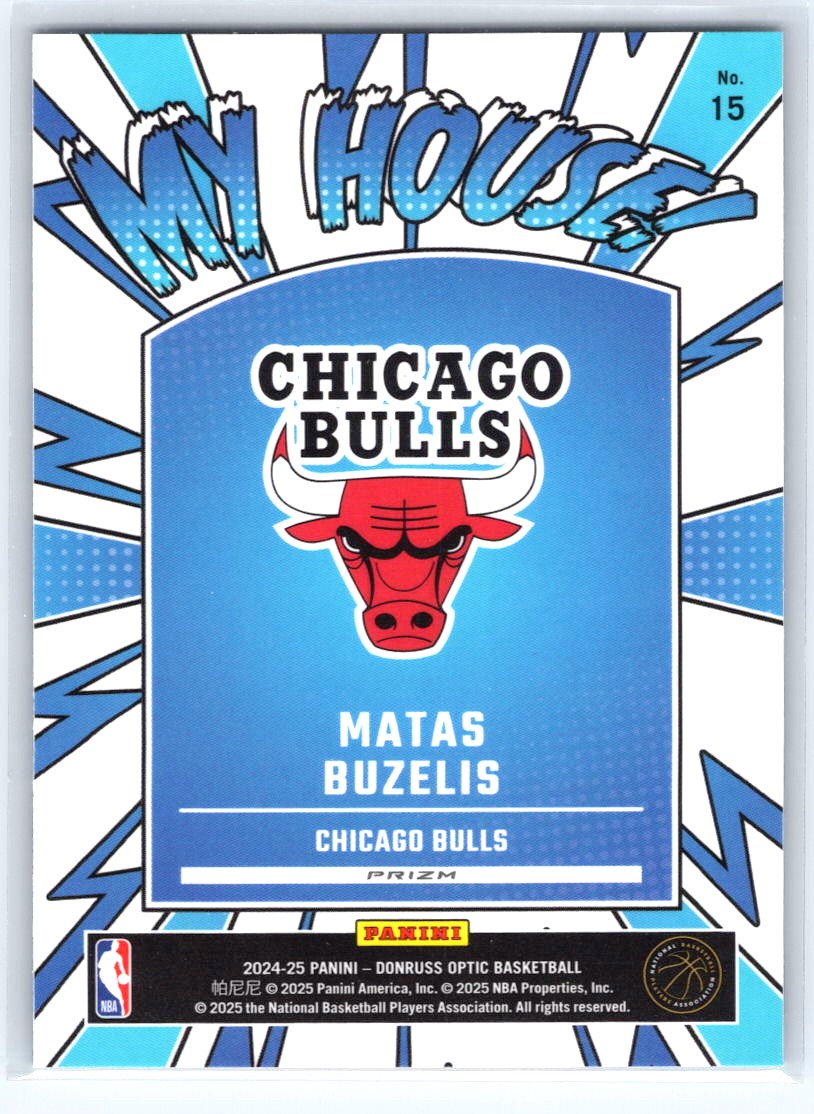 2024-25 Donruss Optic #15 Matas Buzelis My House Holo