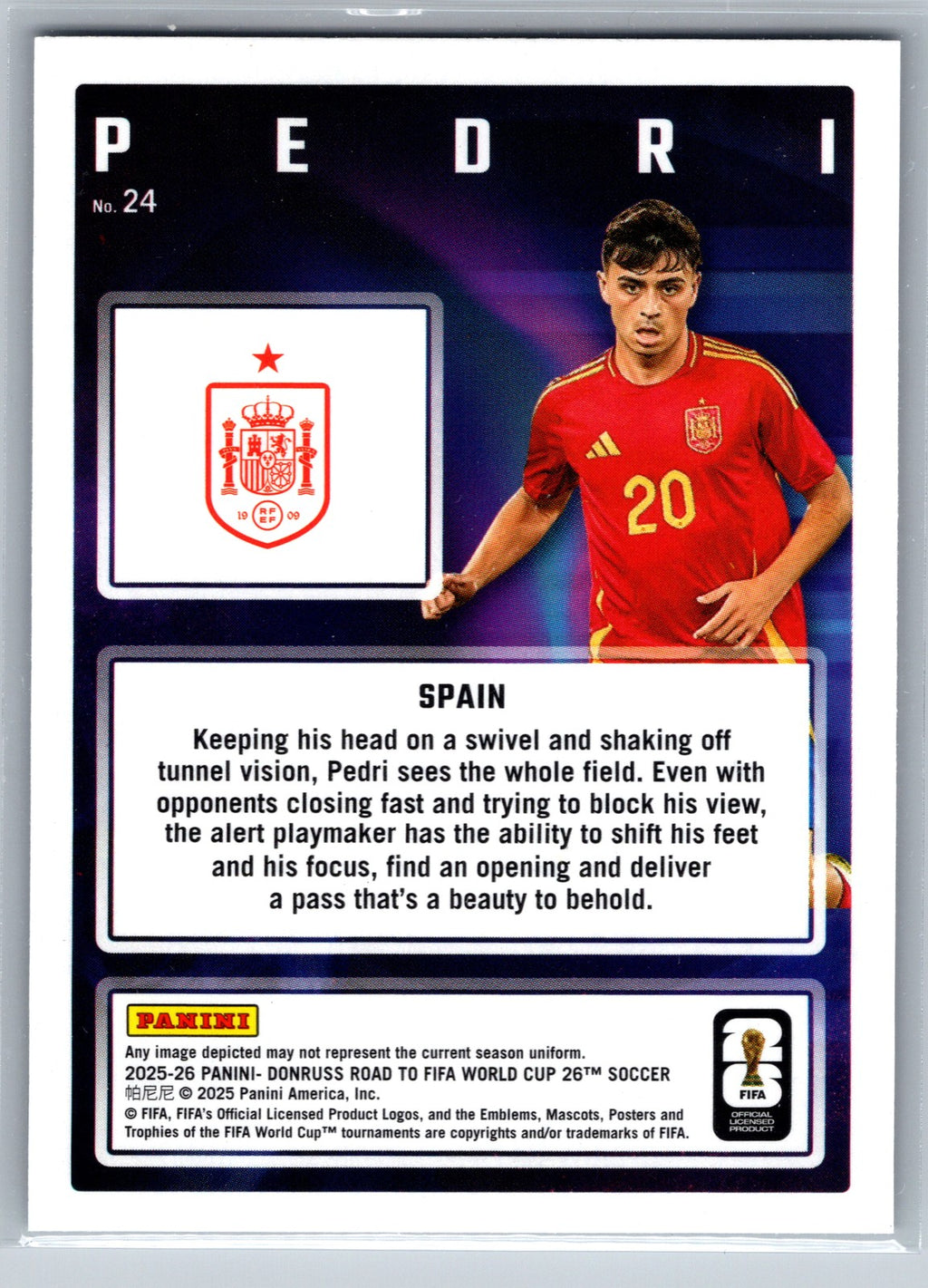 2025-26 Donruss Road to FIFA World Cup #24 Pedri Magicians