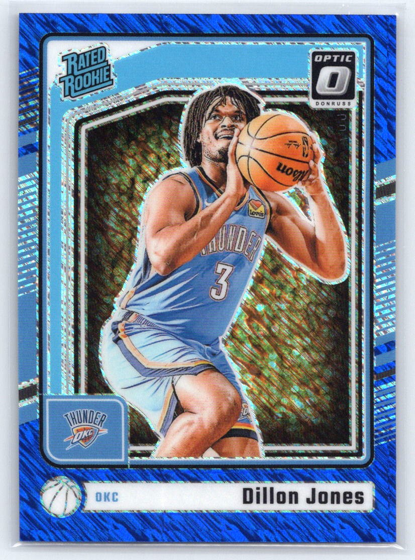2024-25 Donruss Optic #275 Dillon Jones Blue Shimmer #/75