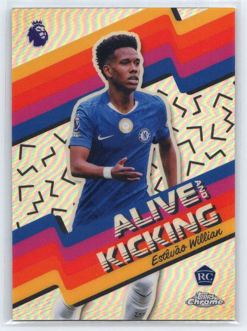 2025-26 Topps Chrome Premier League #AK-14 Estêvão Willian Alive and Kicking