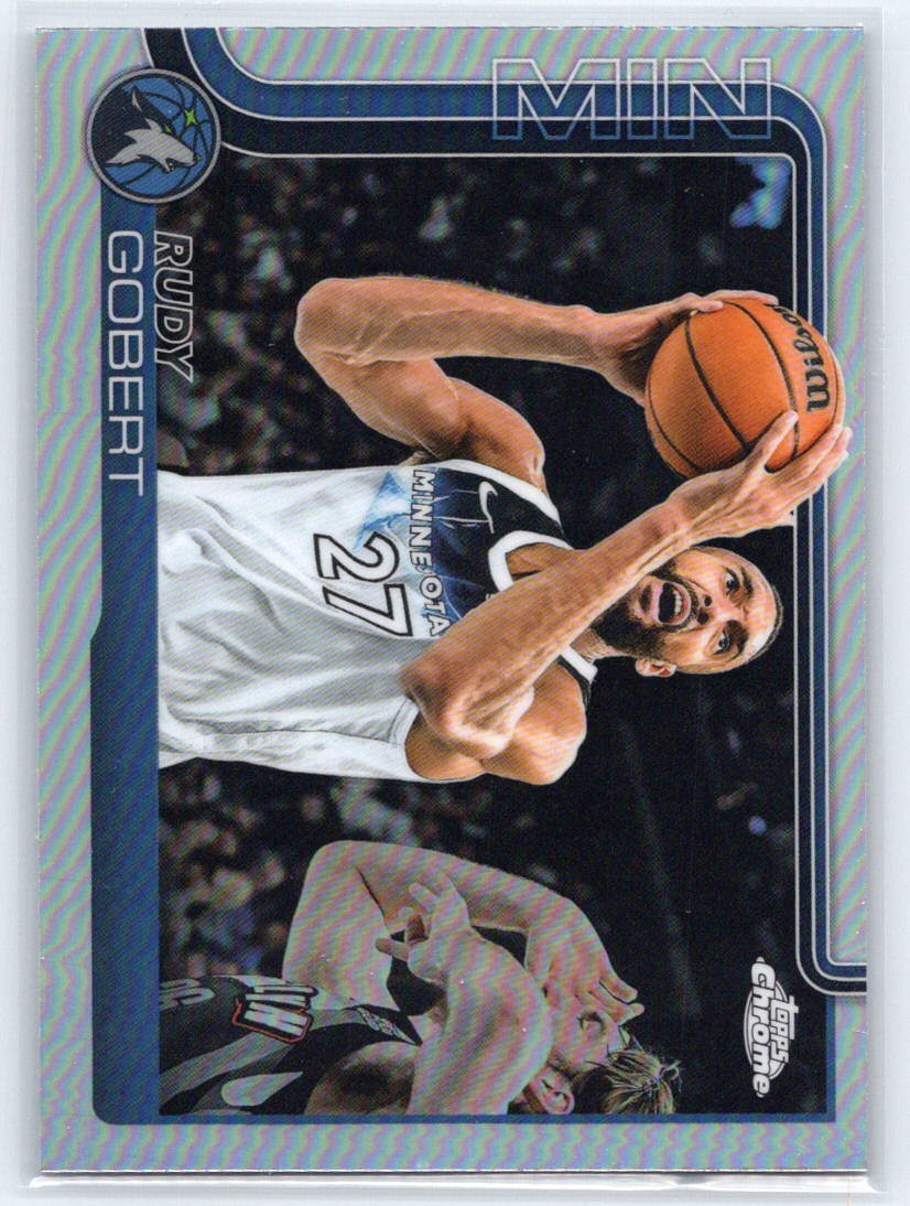2025-26 Topps Chrome #165 Rudy Gobert Refractor