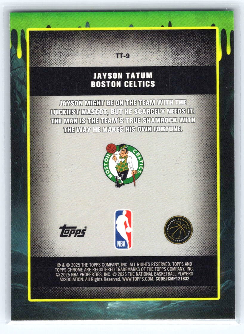 2025-26 Topps Chrome #TT-9 Jayson Tatum Tall Tales