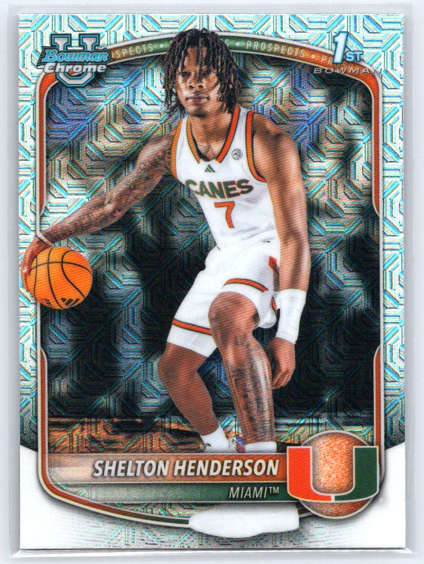 2025-26 Bowman #BCP-10 Shelton Henderson Chrome Prospects Mojo Refractor