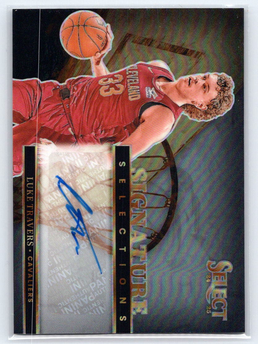 2024-25 Panini Select #SS-TRV Luke Travers Signature Selections