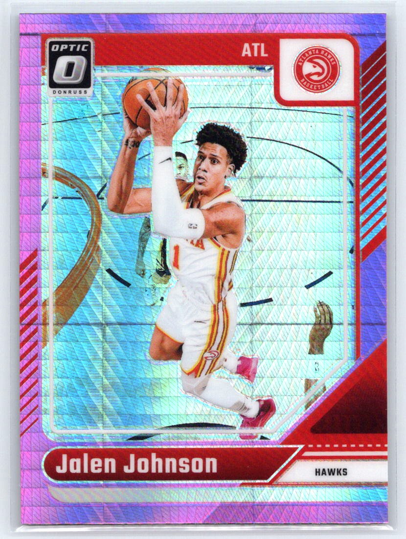 2024-25 Donruss Optic #79 Jalen Johnson Hyper Pink