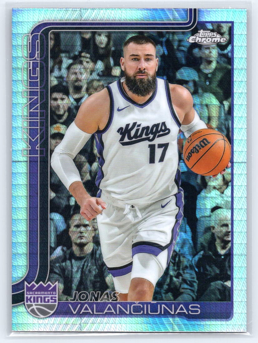 2025-26 Topps Chrome #206 Jonas Valančiūnas Prism Refractor