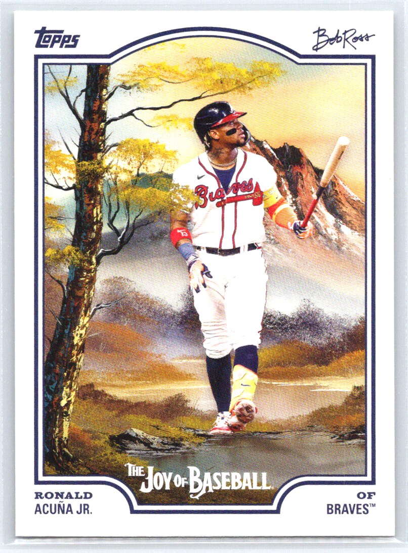 2025 Topps x Bob Ross: The Joy of Baseball #12 Ronald Acuña Jr.